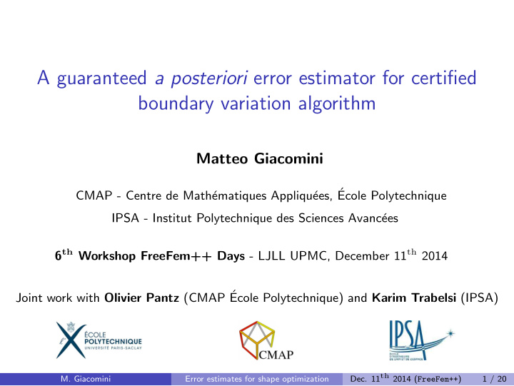 a guaranteed a posteriori error estimator for certified
