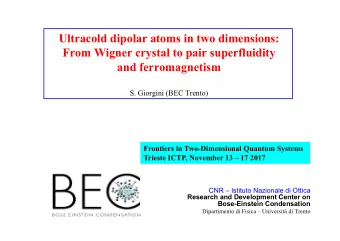 Ultracold dipolar atoms in two dimensions:  From Wigner crystal to pair superfluidity  and
