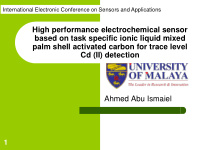palm shell activated carbon for trace level