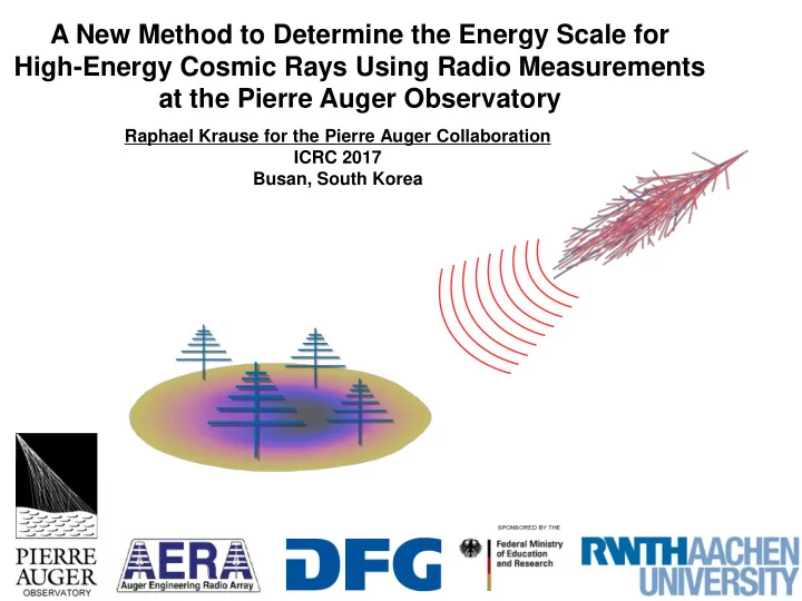 a new method to determine the energy scale for high