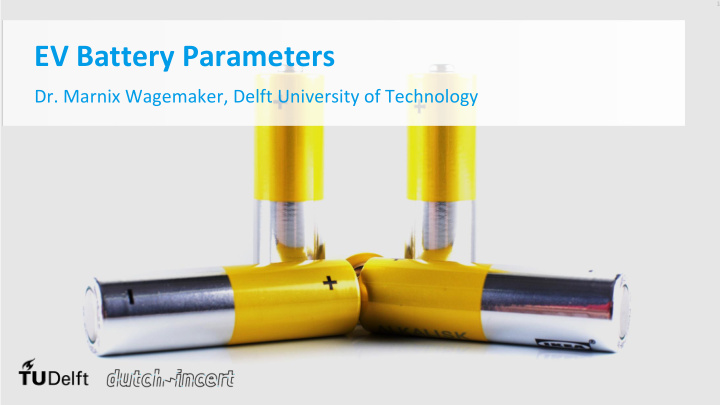 ev battery parameters