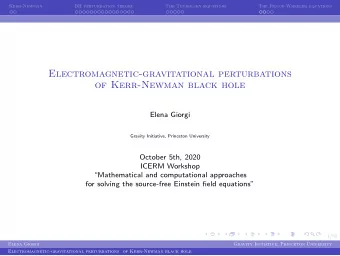 Electromagnetic-gravitational perturbations  of Kerr-Newman black hole  Elena Giorgi  Gravity