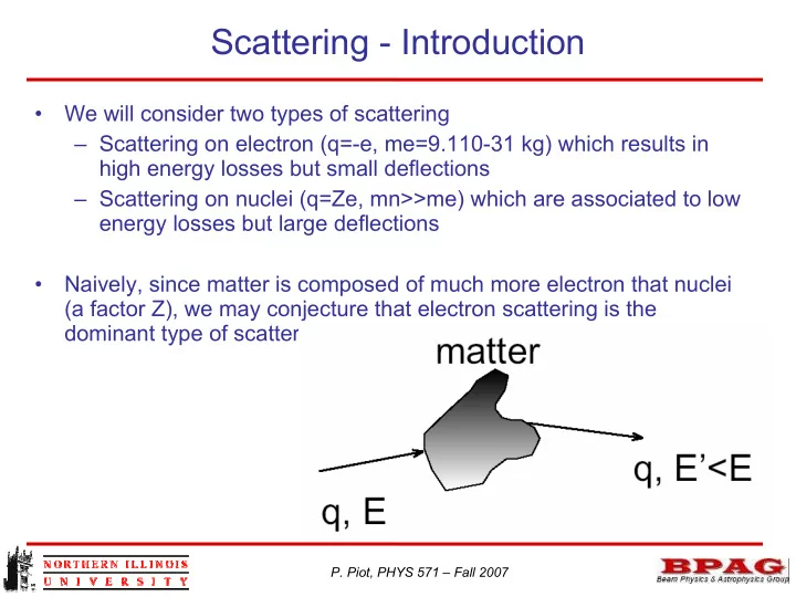 scattering introduction