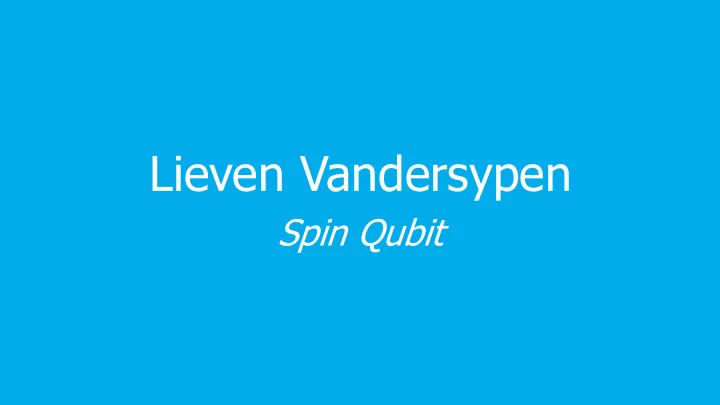 lieven vandersypen