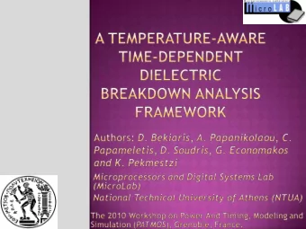 Main aspect s of CMOS  t echnology scaling forming int erconnect  reliabilit y t hreat s: