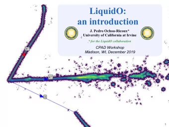 LiquidO:  an introduction  J. Pedro Ochoa-Ricoux*  University of California at Irvine  * for the