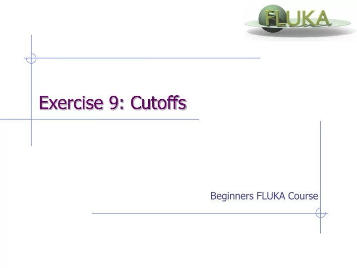 exercise 9 cutoffs