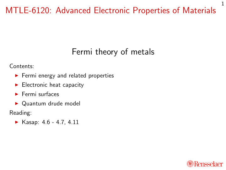 mtle 6120 advanced electronic properties of materials