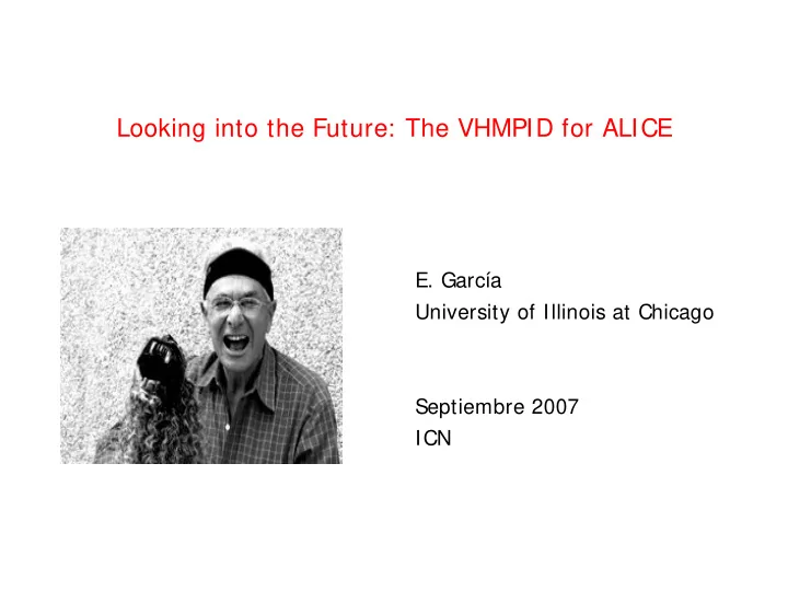 looking into the future the vhmpid for alice