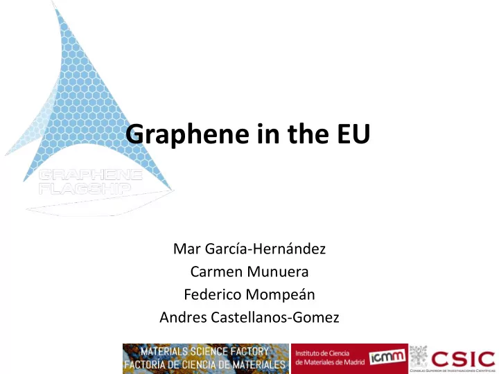 graphene in the eu