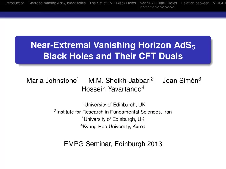 black holes and their cft duals