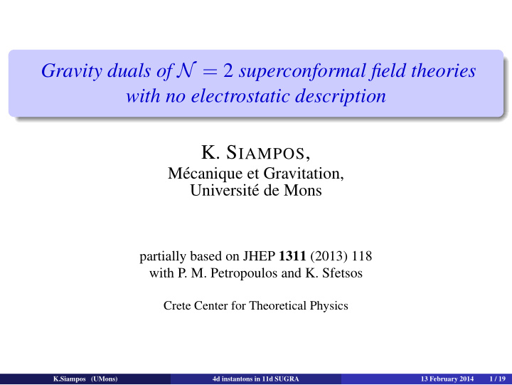 gravity duals of n 2 superconformal field theories with