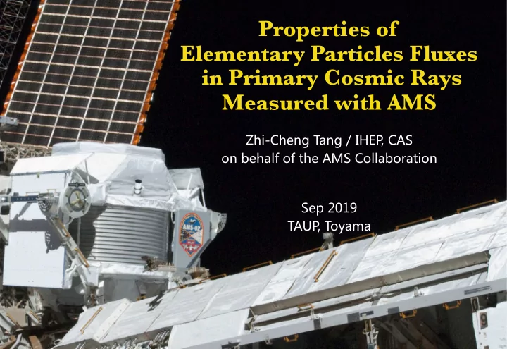 properties of elementary particles fluxes in primary