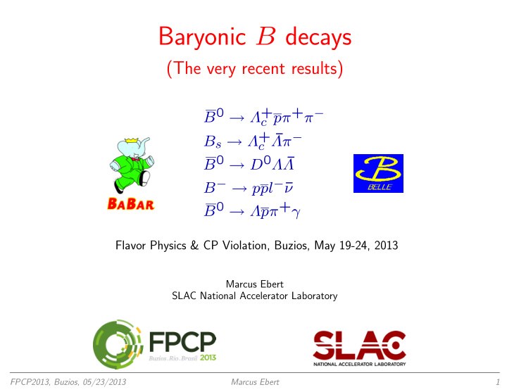 baryonic b decays