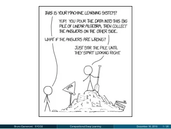 Bruno Gavranovi  c  SYCO2  Compositional Deep Learning  December 18, 2018  1 / 36  Compositional