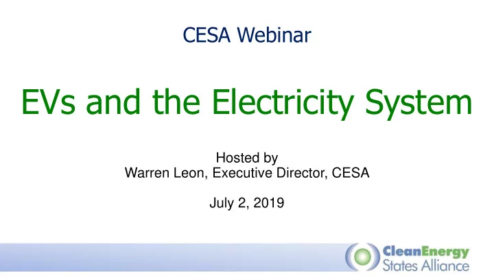 evs and the electricity system