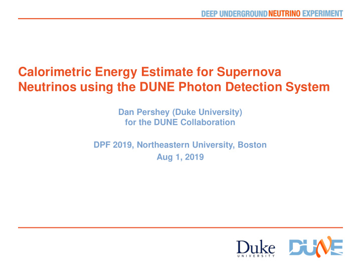 calorimetric energy estimate for supernova