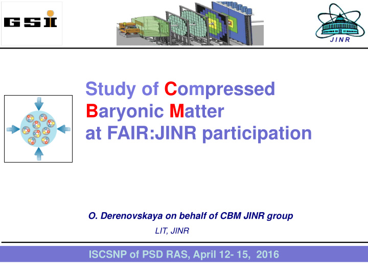 study of compressed baryonic matter at fair jinr