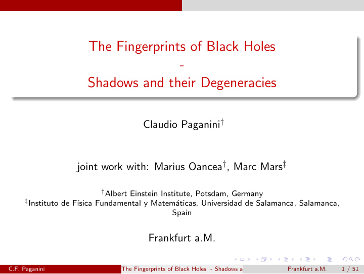 the fingerprints of black holes shadows and their