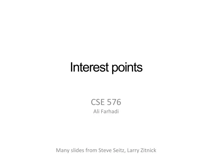 interest points