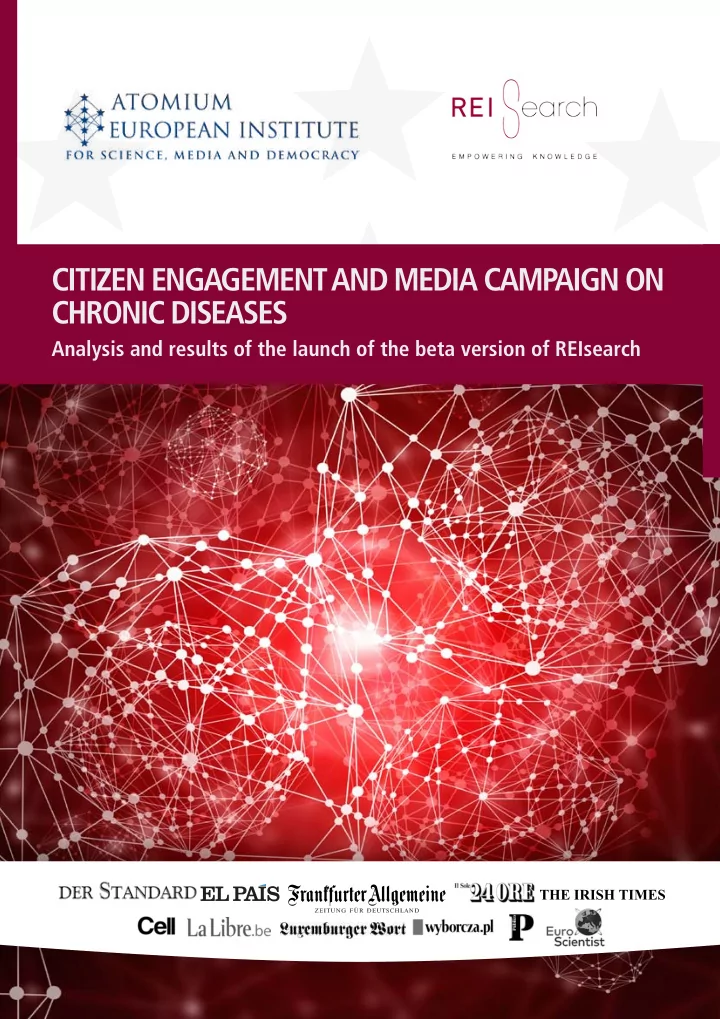citizen engagement and media campaign on chronic diseases