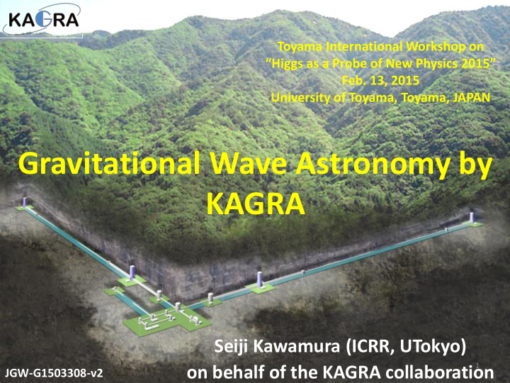 gravitational wave astronomy by kagra