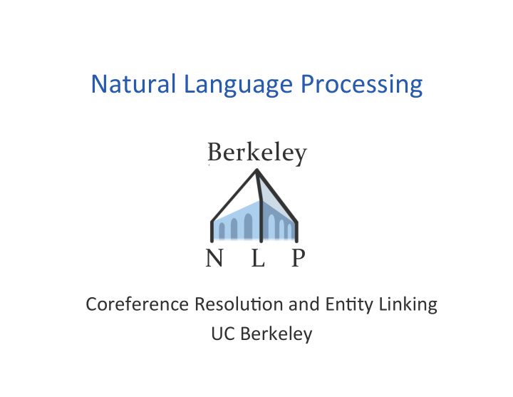 natural language processing