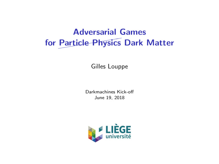 adversarial games