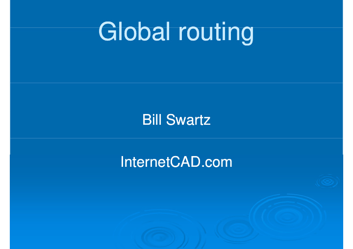 global routing global routing global routing global