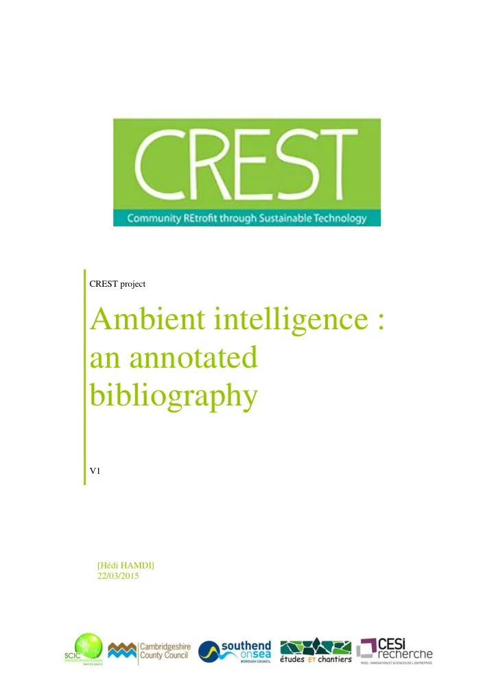 ambient intelligence