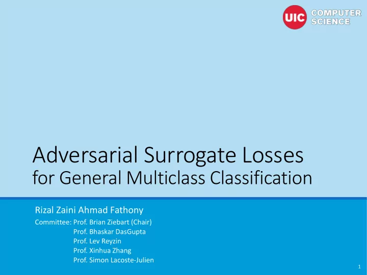adversarial surrogate losses