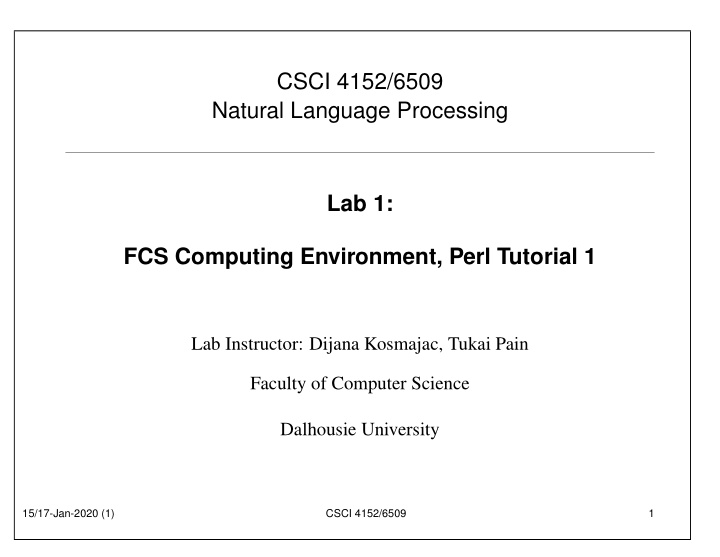 csci 4152 6509 natural language processing lab 1 fcs