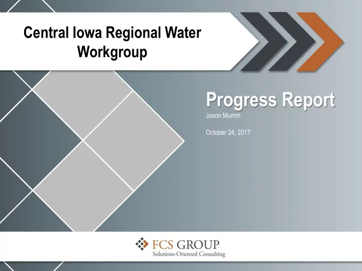 progress report