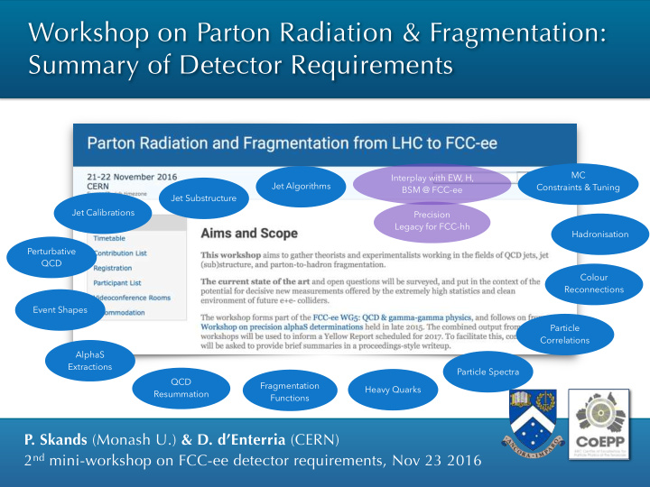 workshop on parton radiation fragmentation summary of