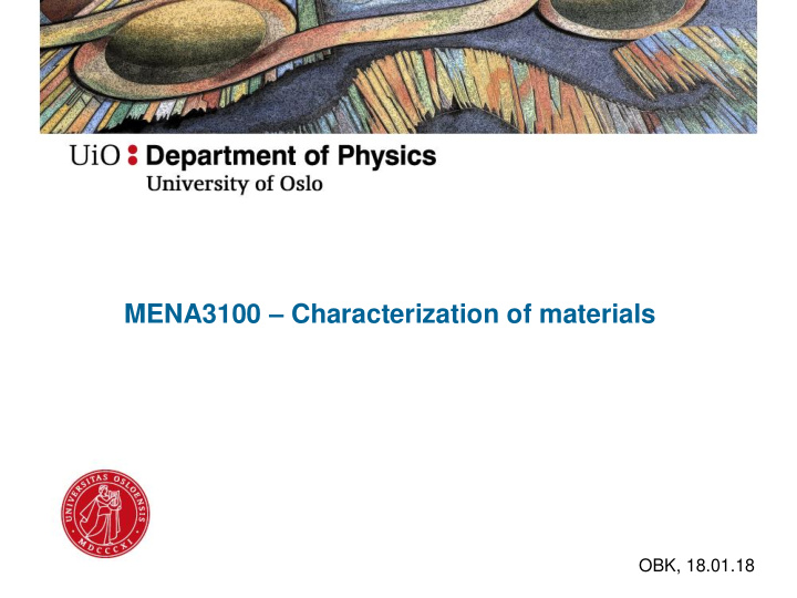 mena3100 characterization of materials