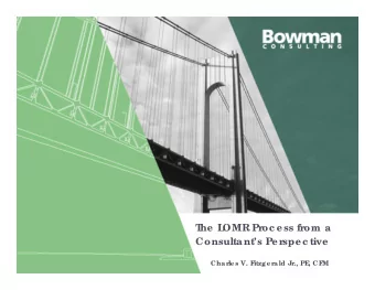 T  he  L  OMR Pr  oc e ss fr  om a  Consultants Pe r  spe c tive  Char  le s V. F  itzge r  ald