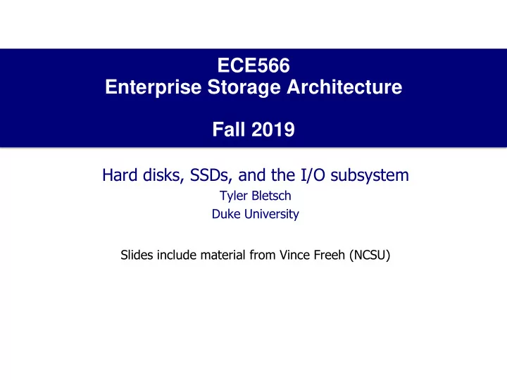 enterprise storage architecture