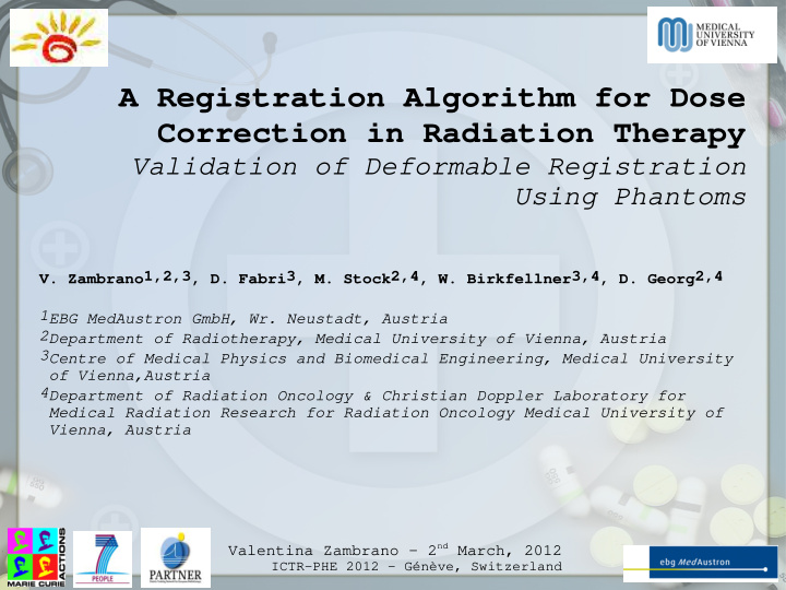 a registration algorithm for dose correction in radiation