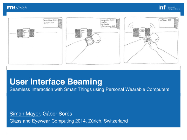 user interface beaming