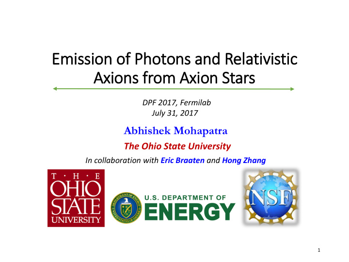 axions from axio ion stars