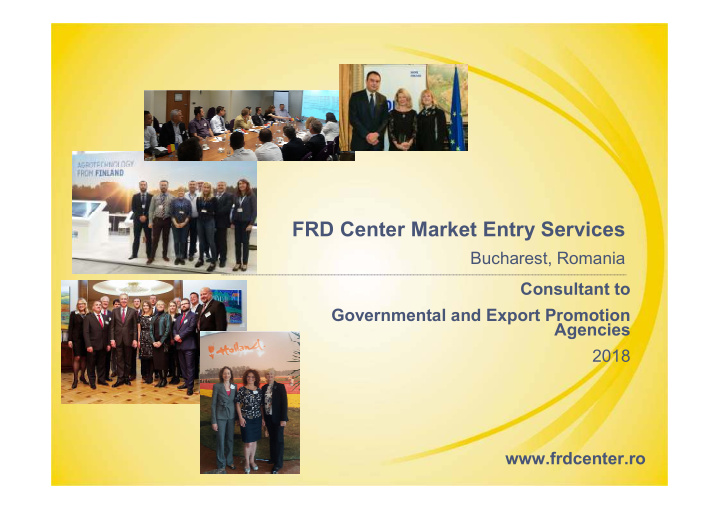 frd center market entry services