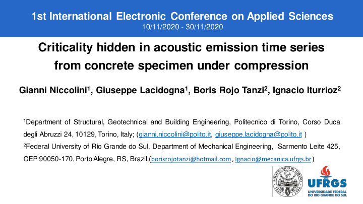 criticality hidden in acoustic emission time series from