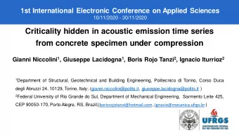 Criticality hidden in acoustic emission time series  from concrete specimen under compression