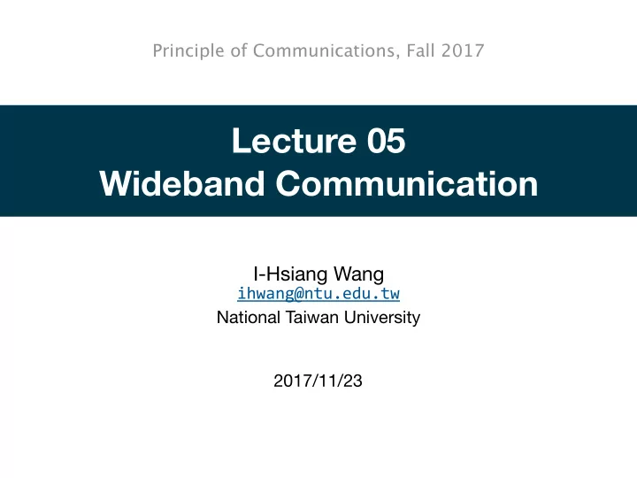 lecture 05 wideband communication
