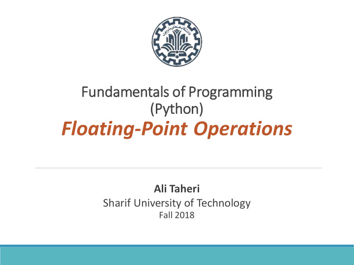 floating point operations
