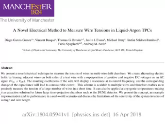 Electrical Method:  Description of the system  3% resolution  arXiv:1804.05941 [physics.ins-det]