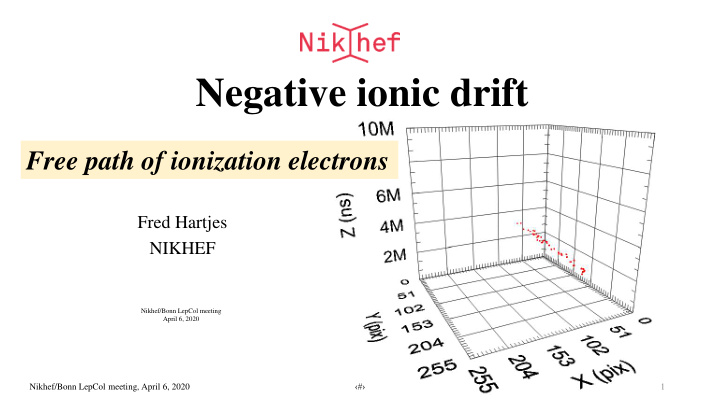 negative ionic drift