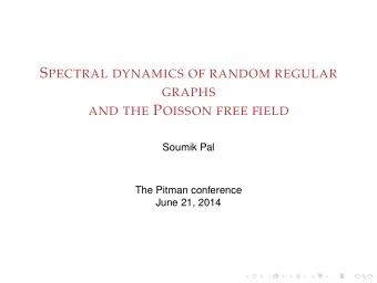 T HE PERMUTATION MODEL G ( n , 2 d )  1 , . . . ,  d iid uniform permutations. Superimpose. T