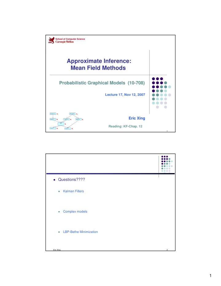 approximate inference mean field methods