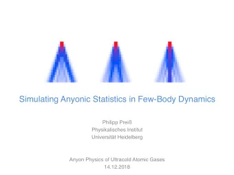 Simulating Anyonic Statistics in Few-Body Dynamics  Philipp Prei  Physikalisches Institut